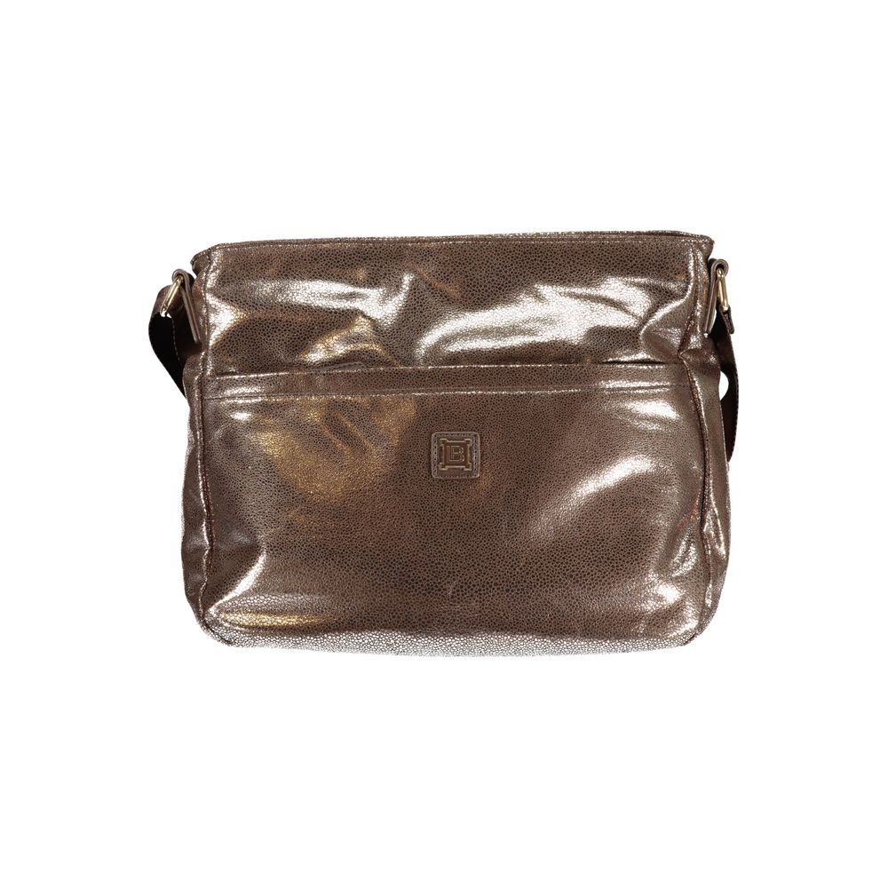 Laura Biagiotti Bronzefarbene Polyester Handtasche für Damen