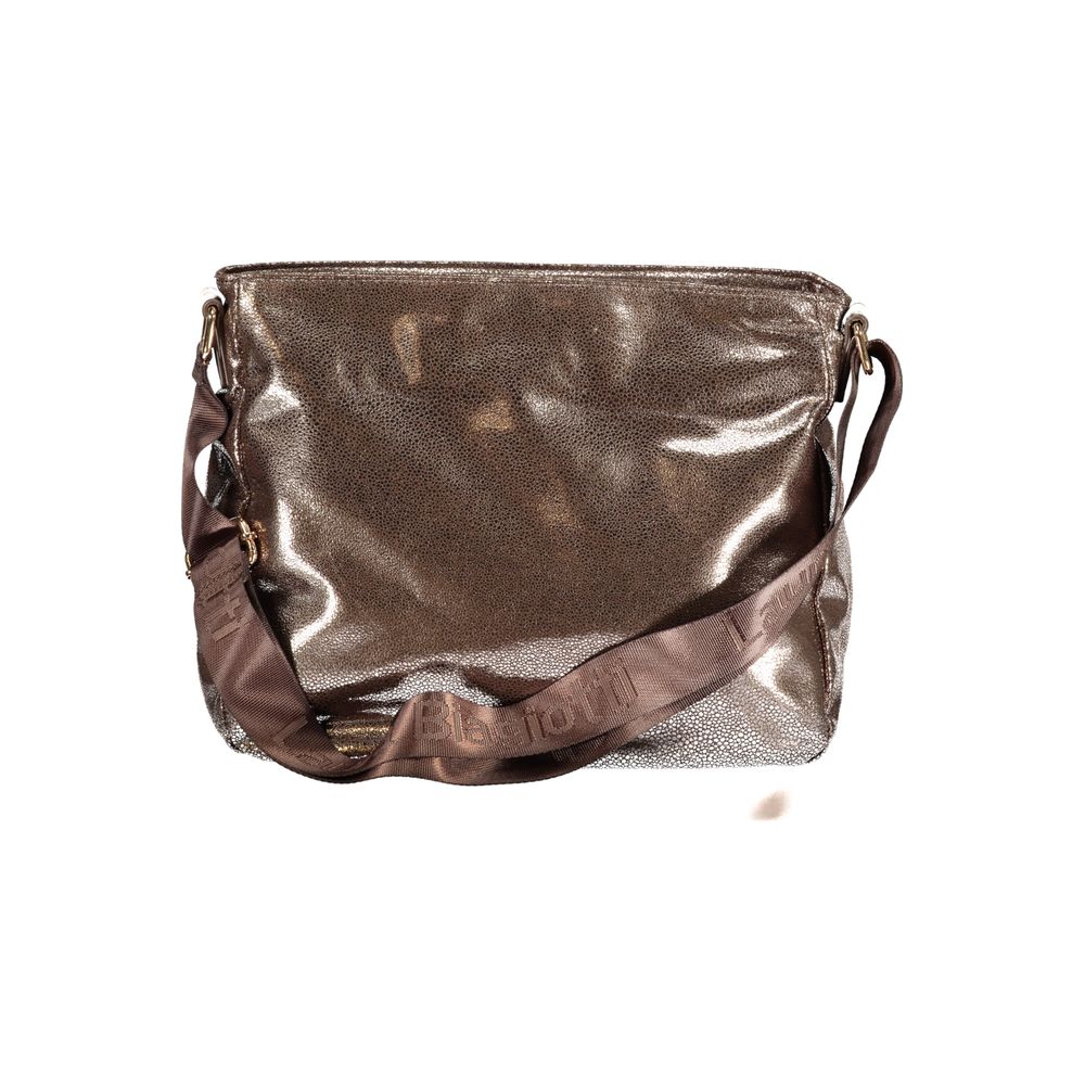 Laura Biagiotti Bronzefarbene Polyester Handtasche für Damen