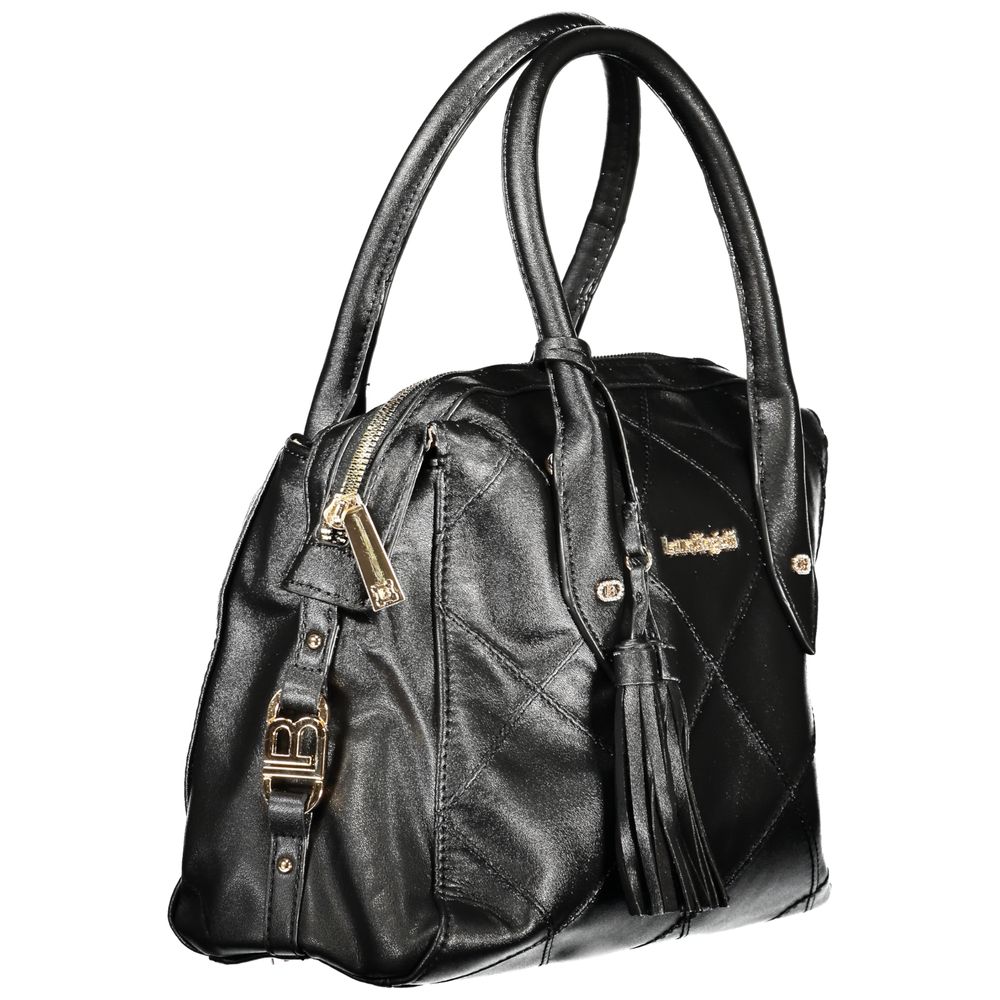 Laura Biagiotti Schwarze PVC-Handtasche für Damen