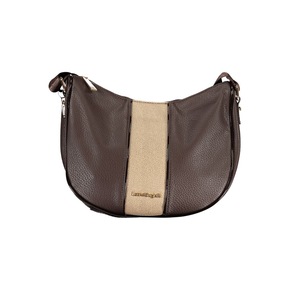Laura Biagiotti Braune PVC-Handtasche für Damen