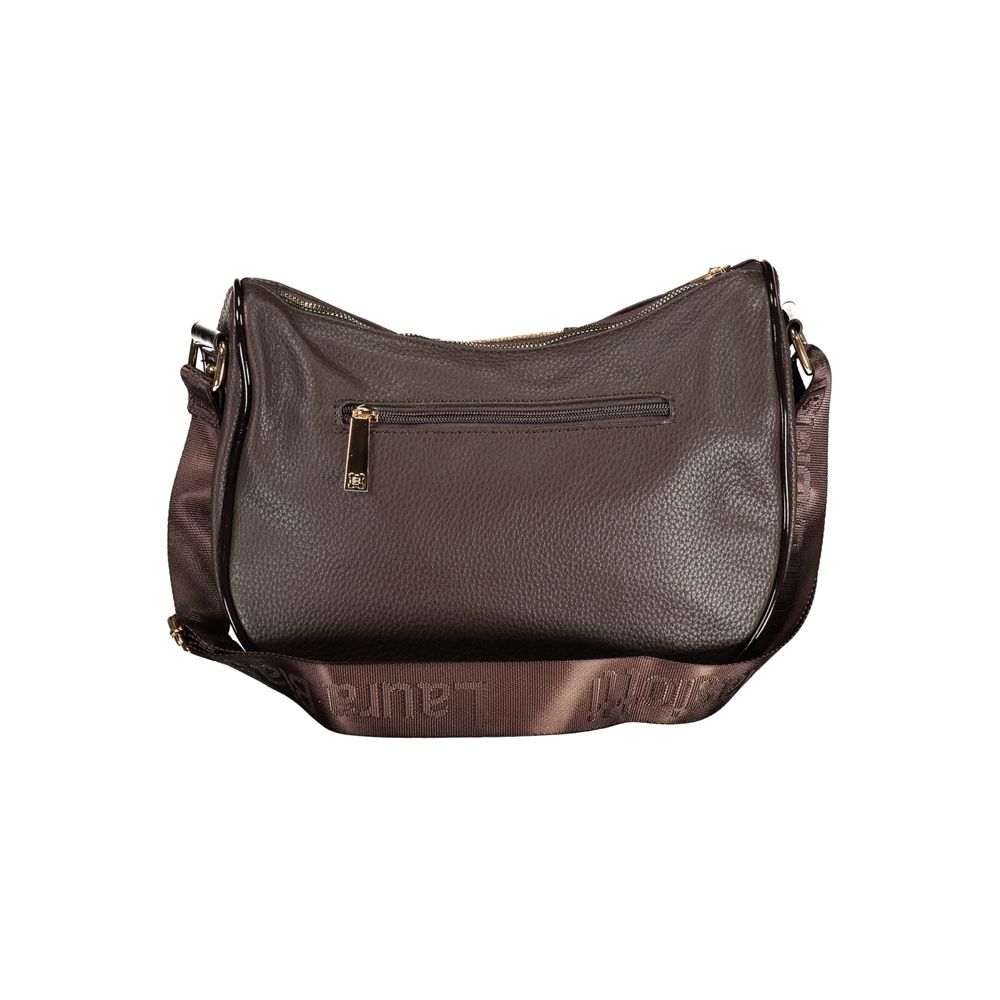 Laura Biagiotti Braune PVC-Handtasche für Damen