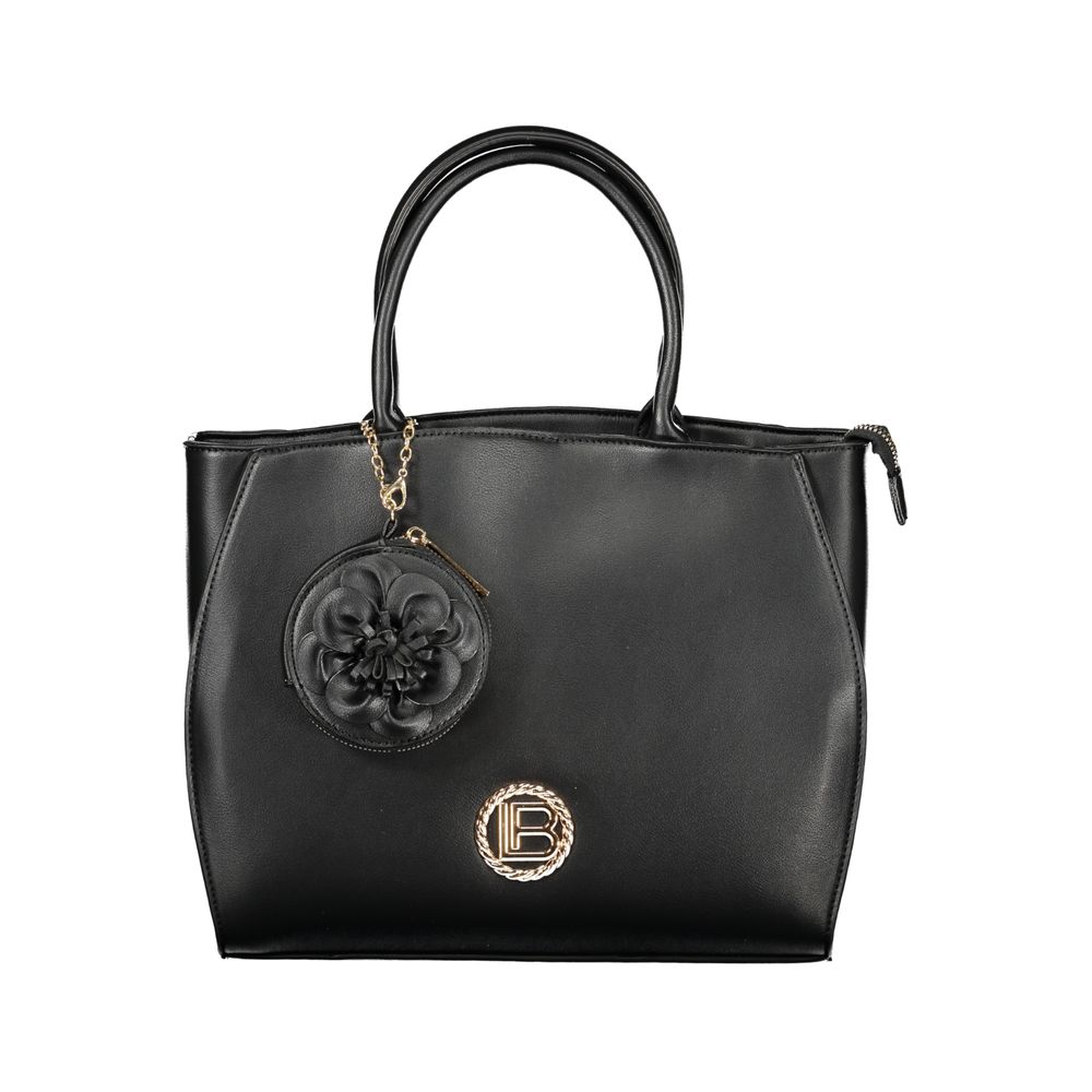 Laura Biagiotti Schwarze PVC-Handtasche für Damen