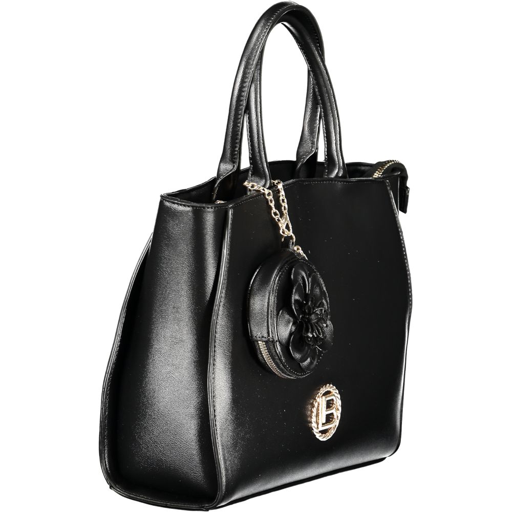 Laura Biagiotti Schwarze PVC-Handtasche für Damen