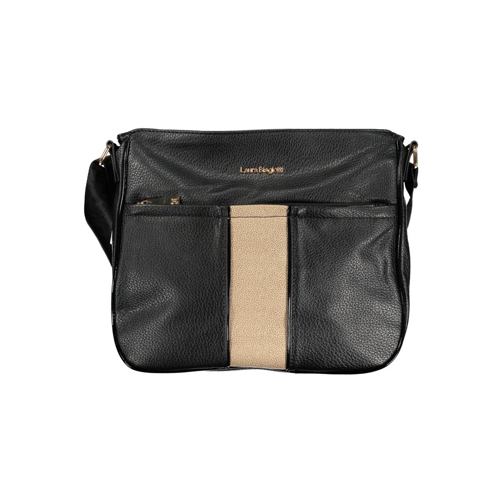 Laura Biagiotti Schwarze PVC-Handtasche für Damen