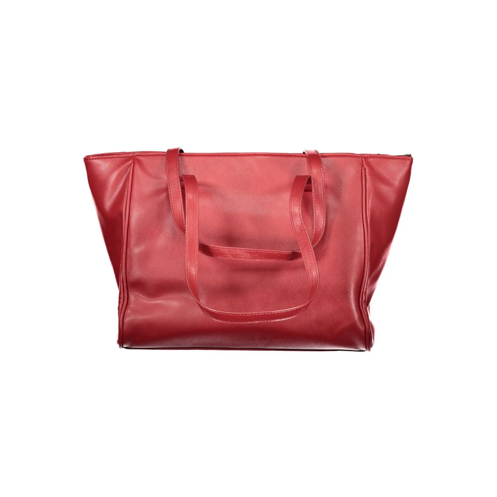 Laura Biagiotti Rote PVC-Handtasche für Damen