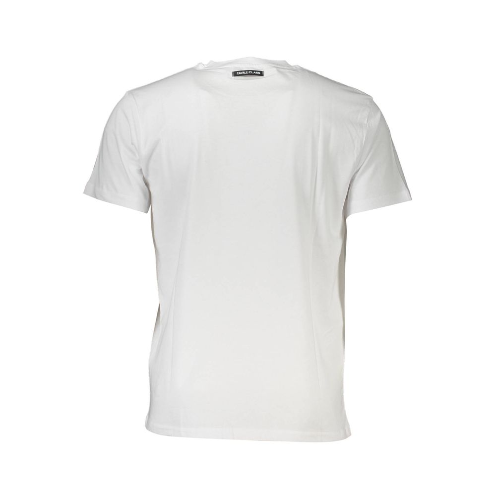 Cavalli Class Baumwoll-T-Shirt in Weiß