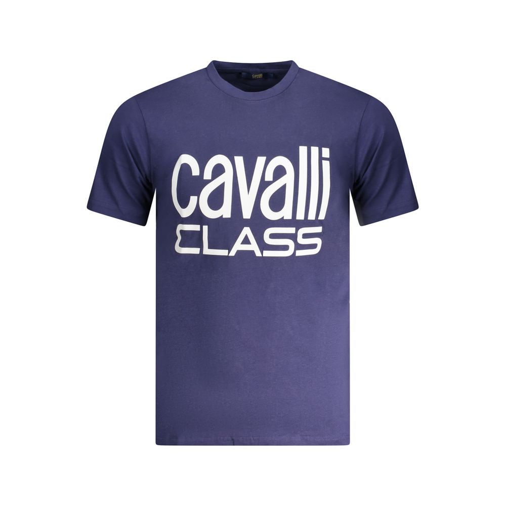 Cavalli Class Baumwoll-T-Shirt in Blau