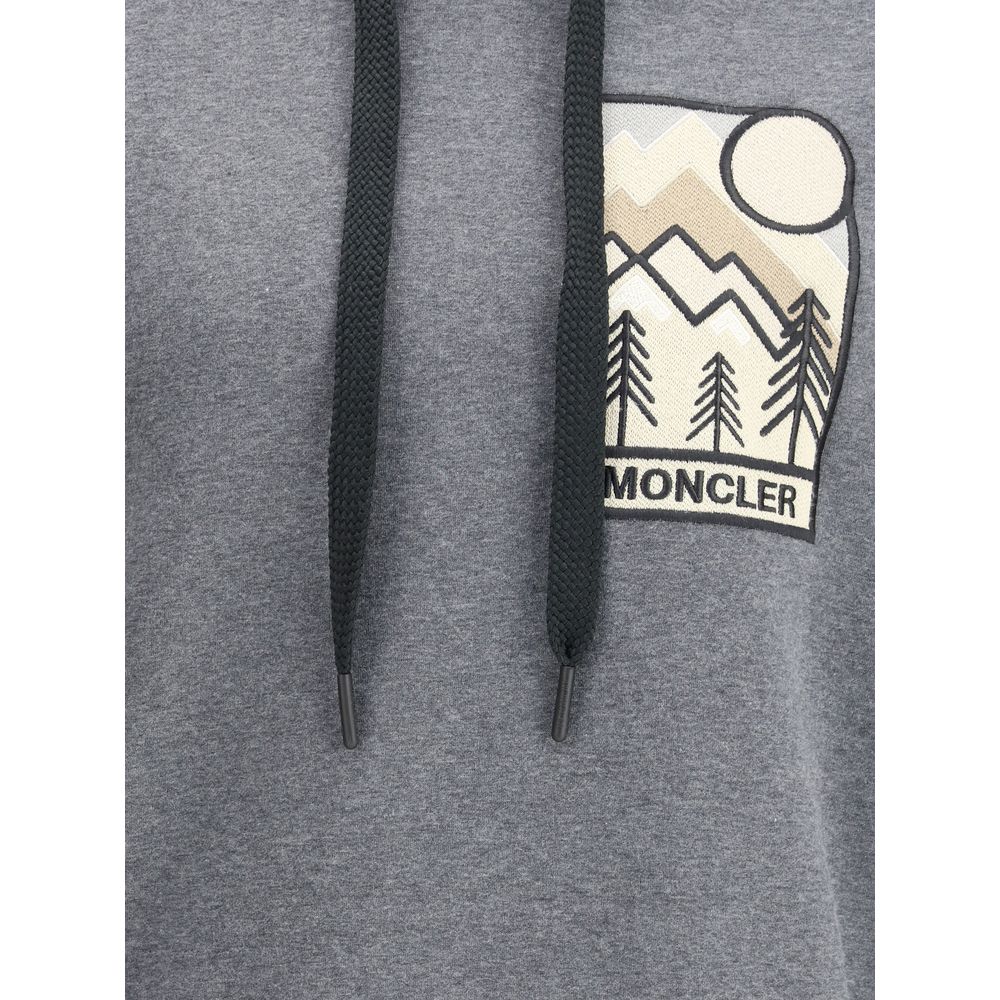 Moncler Grenoble Graues Baumwoll-Sweatshirt