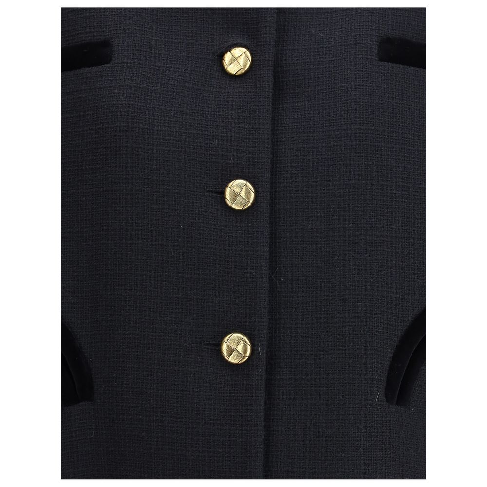 Blazé Milano Schwarzer Baumwoll-Bomber