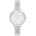 Olivia Burton Silberne Edelstahl-Armbanduhr