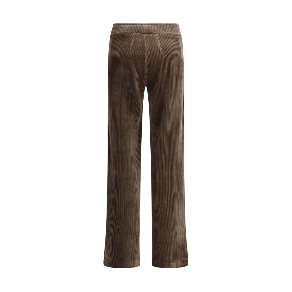 Avenue Montaigne Braune Baumwoll-Hose im Casual-Look