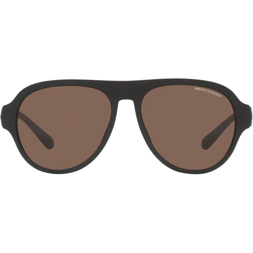 Armani Exchange Braune Sonnenbrille aus Acetat