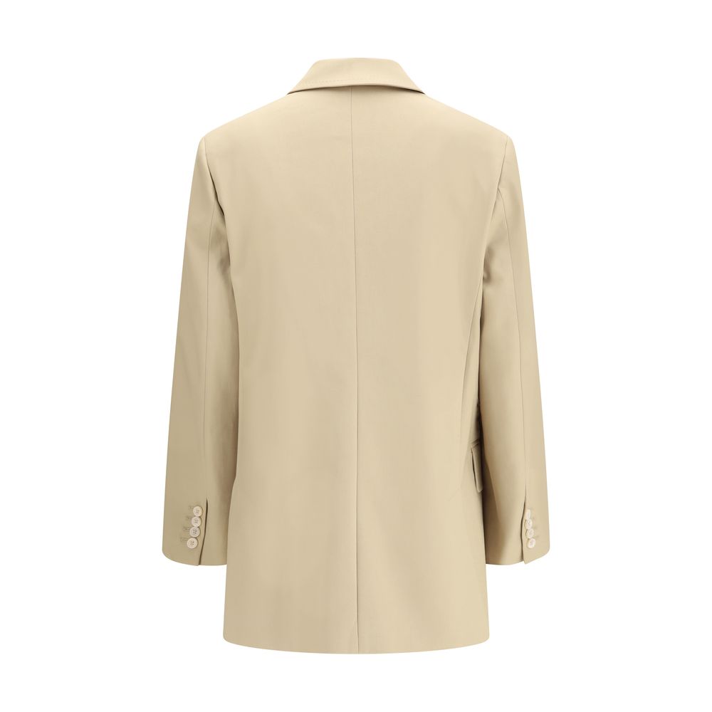 Max Mara Beiger Baumwoll-Blazer