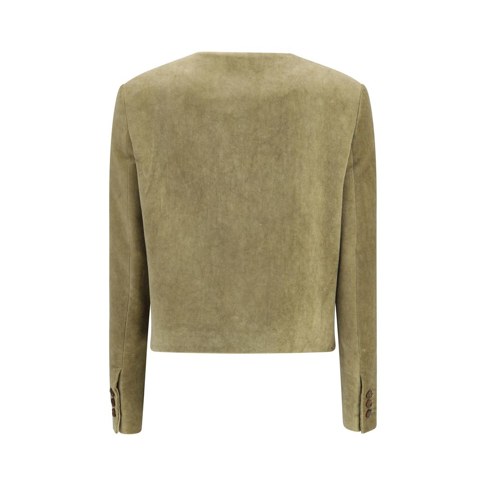 Blazé Milano Grüner Baumwollmantel