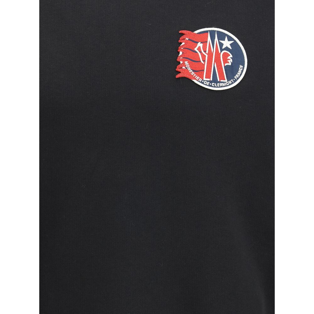 Moncler Schwarzer Baumwoll-Sweatshirt