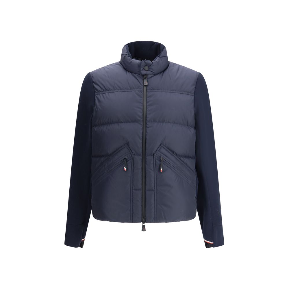 Moncler Grenoble Blaue Polyester-Langjacke