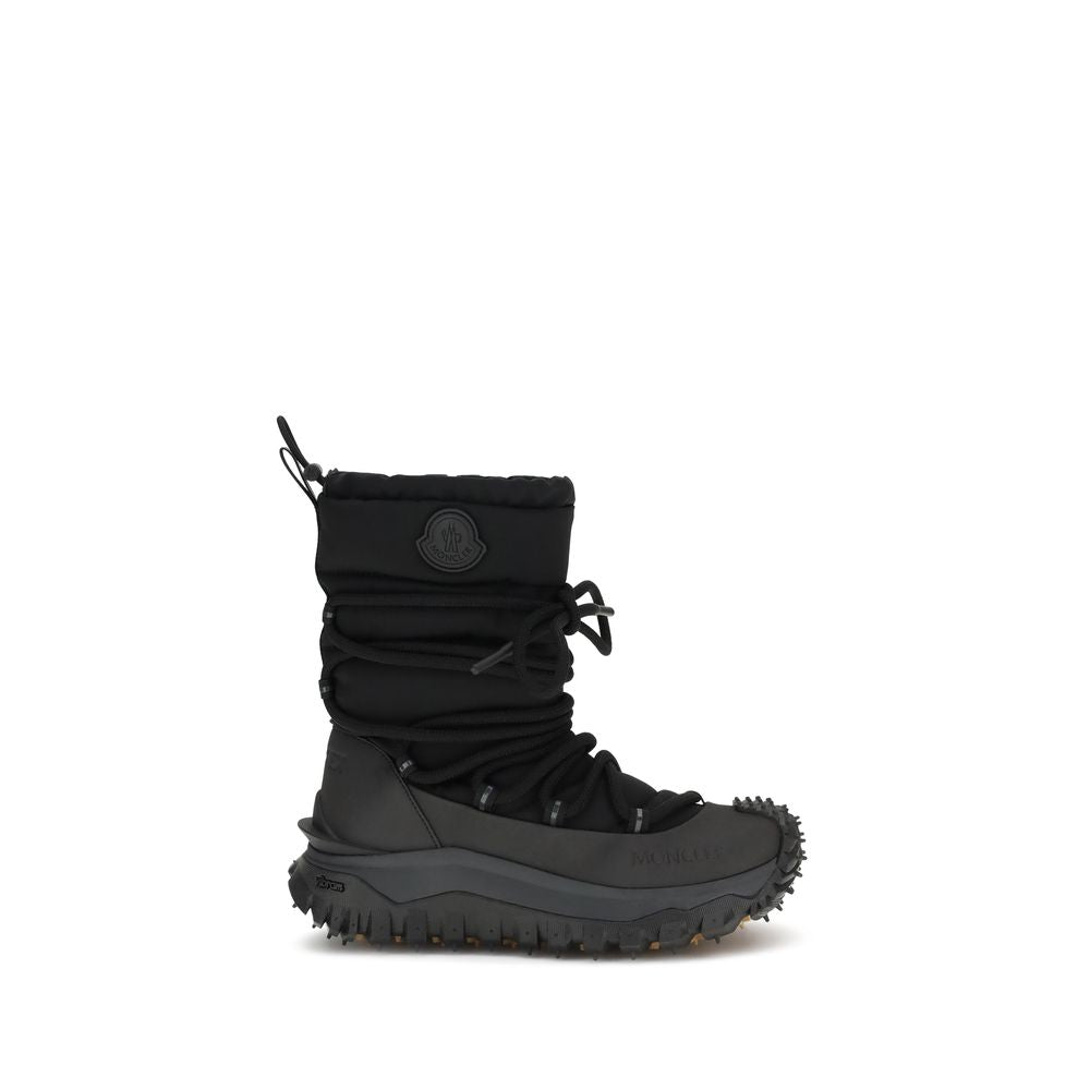 Moncler Schwarze Polyamid-Schnürstiefel