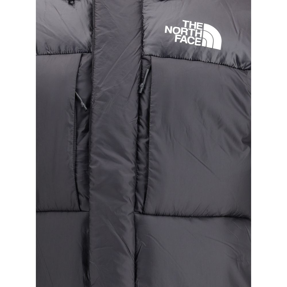 The North Face Schwarze Nylon-Jacke in voller Länge
