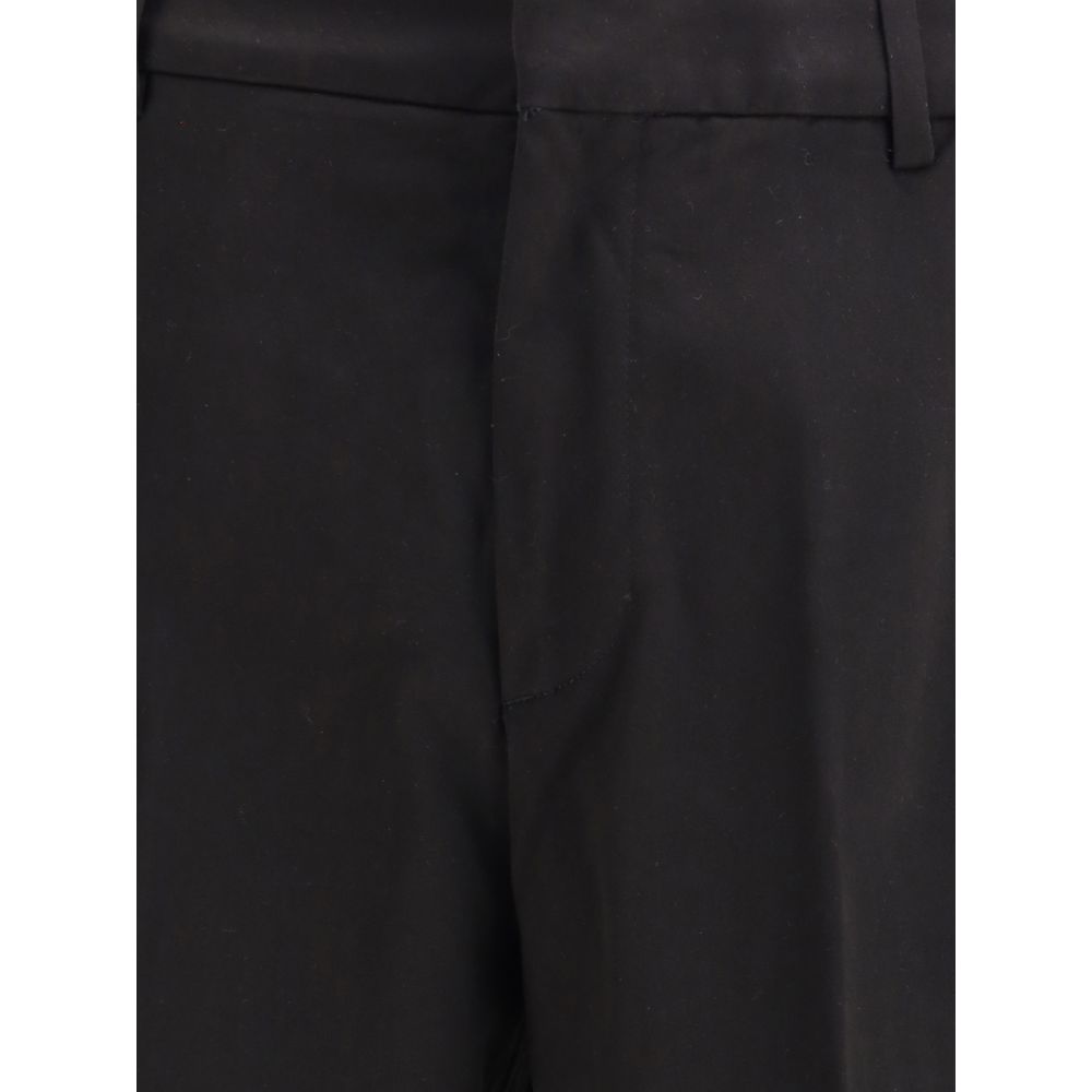 Cruna Schwarze Baumwollhose im Casual-Stil