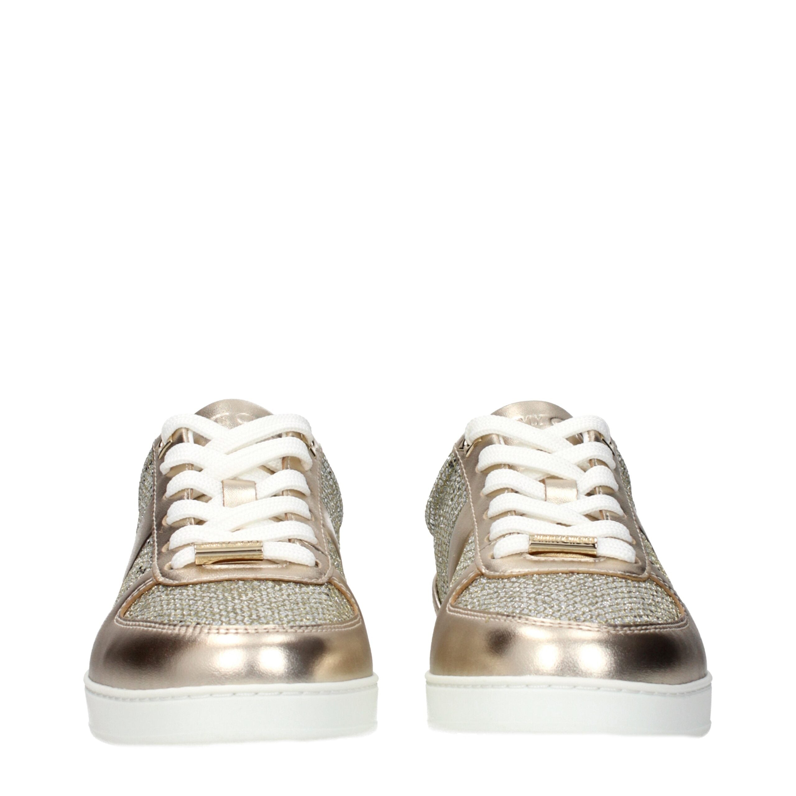 Jimmy Choo Goldene Leder-Sneaker