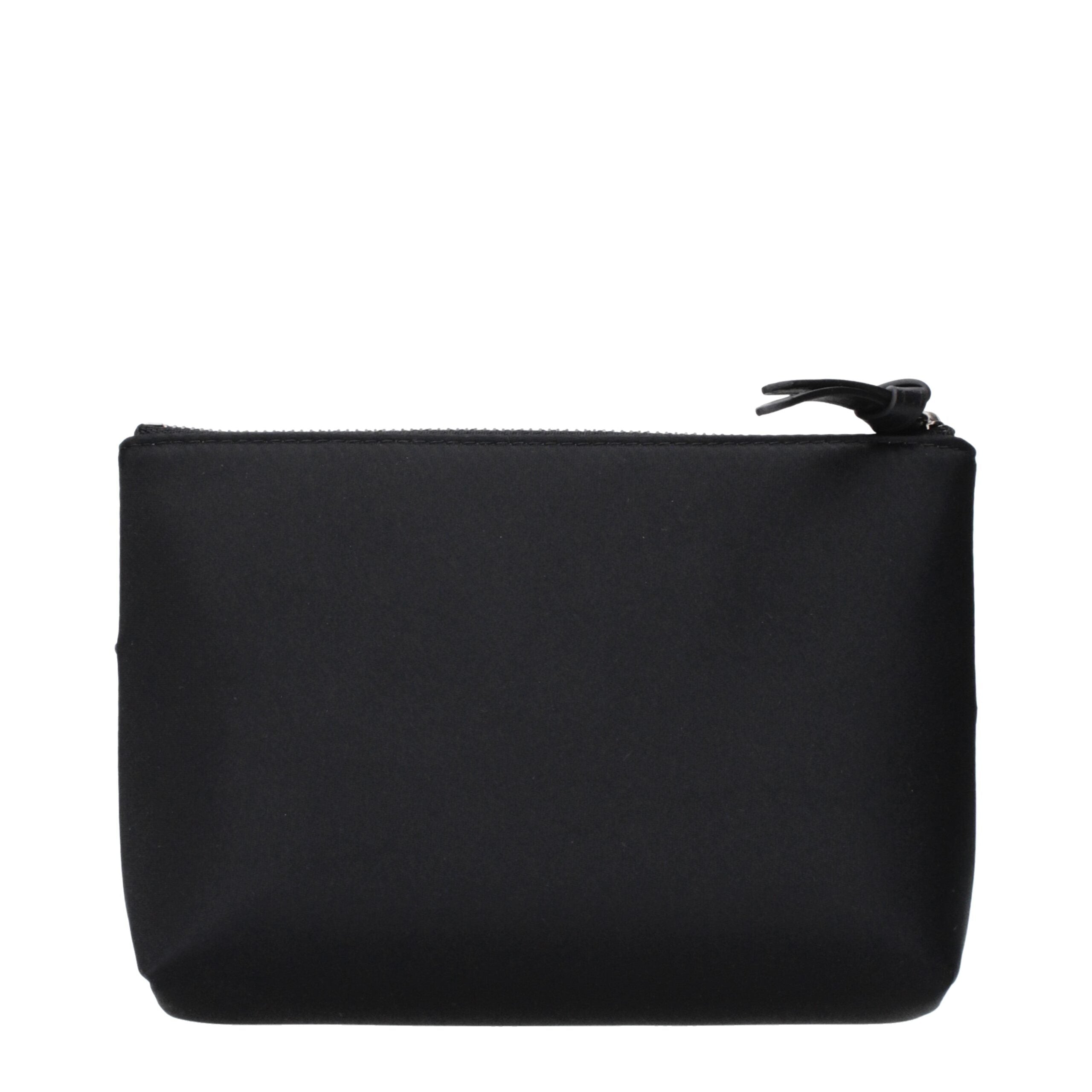 Jimmy Choo Schwarze Satin-Clutch