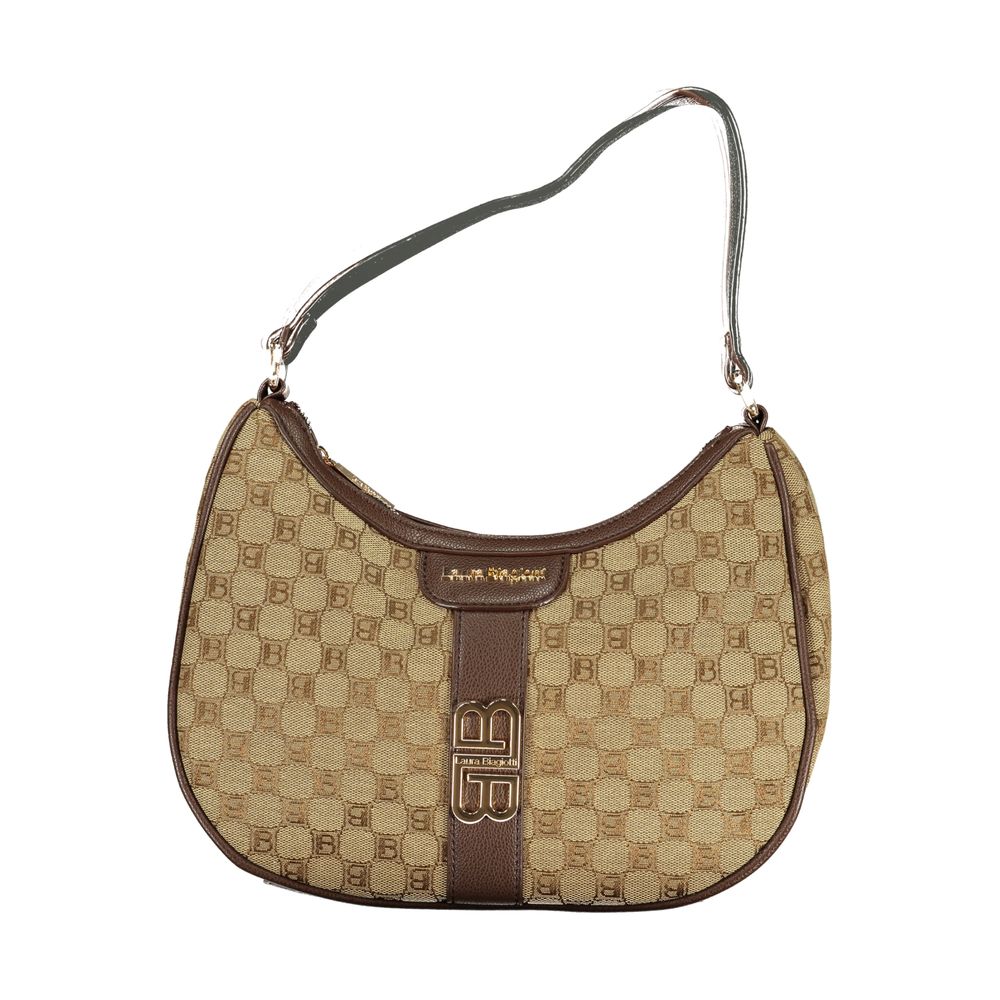 Laura Biagiotti Beige Polyester Damenhandtasche