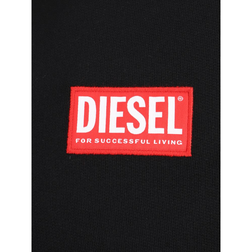 Diesel Schwarzer Baumwoll-Sweatshirt