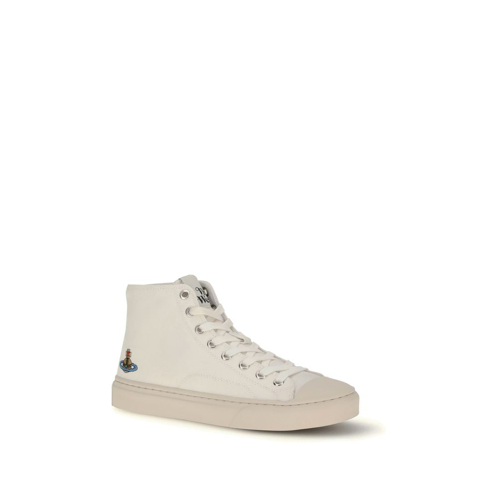 Vivienne Westwood Weiße High-Top-Sneaker aus Baumwolle