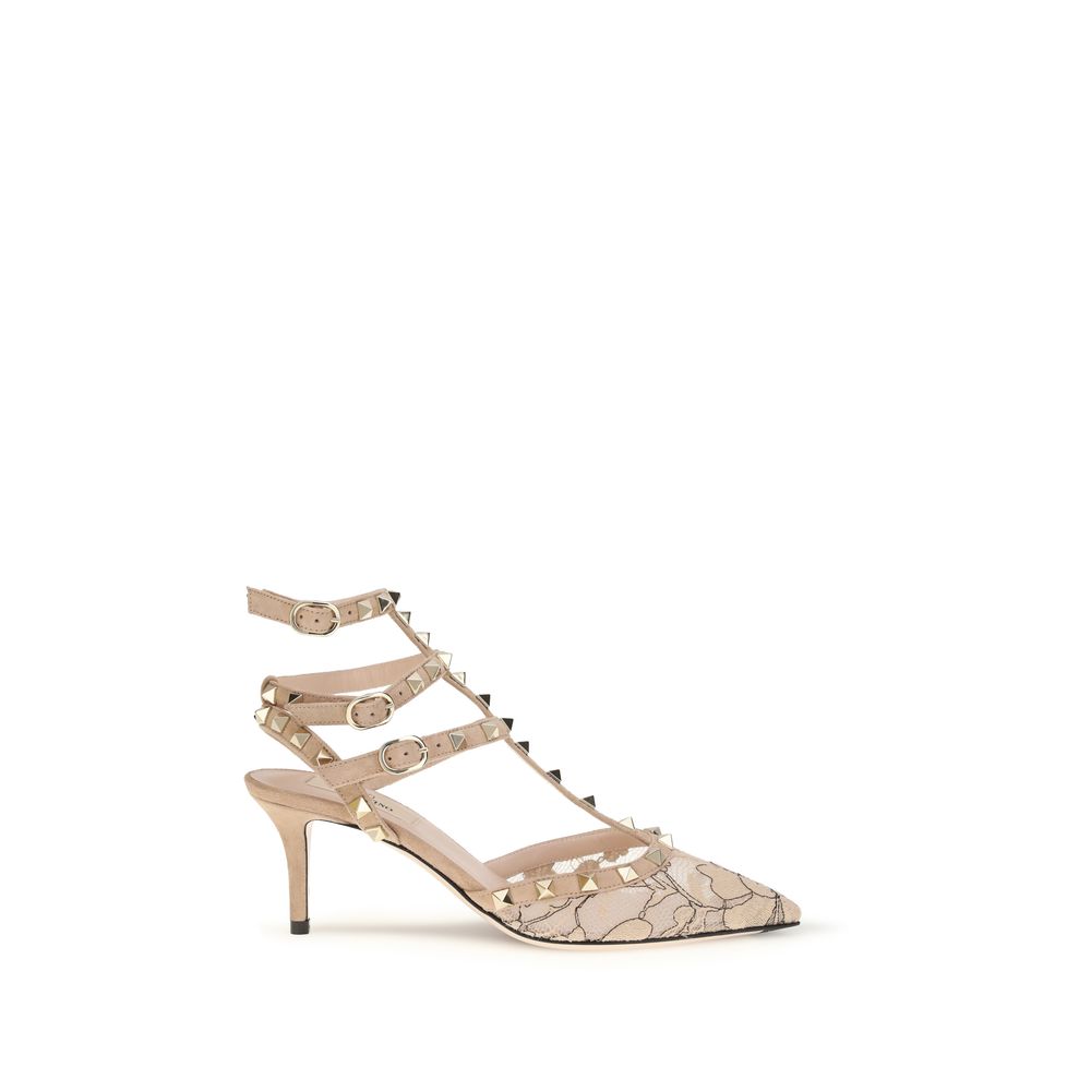 Valentino Garavani Bunt gemusterte High-Heel-Pumps aus Stoff