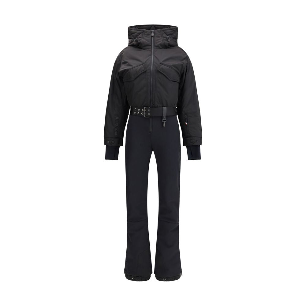 Moncler Grenoble Schwarzer Polyester-Jumpsuit