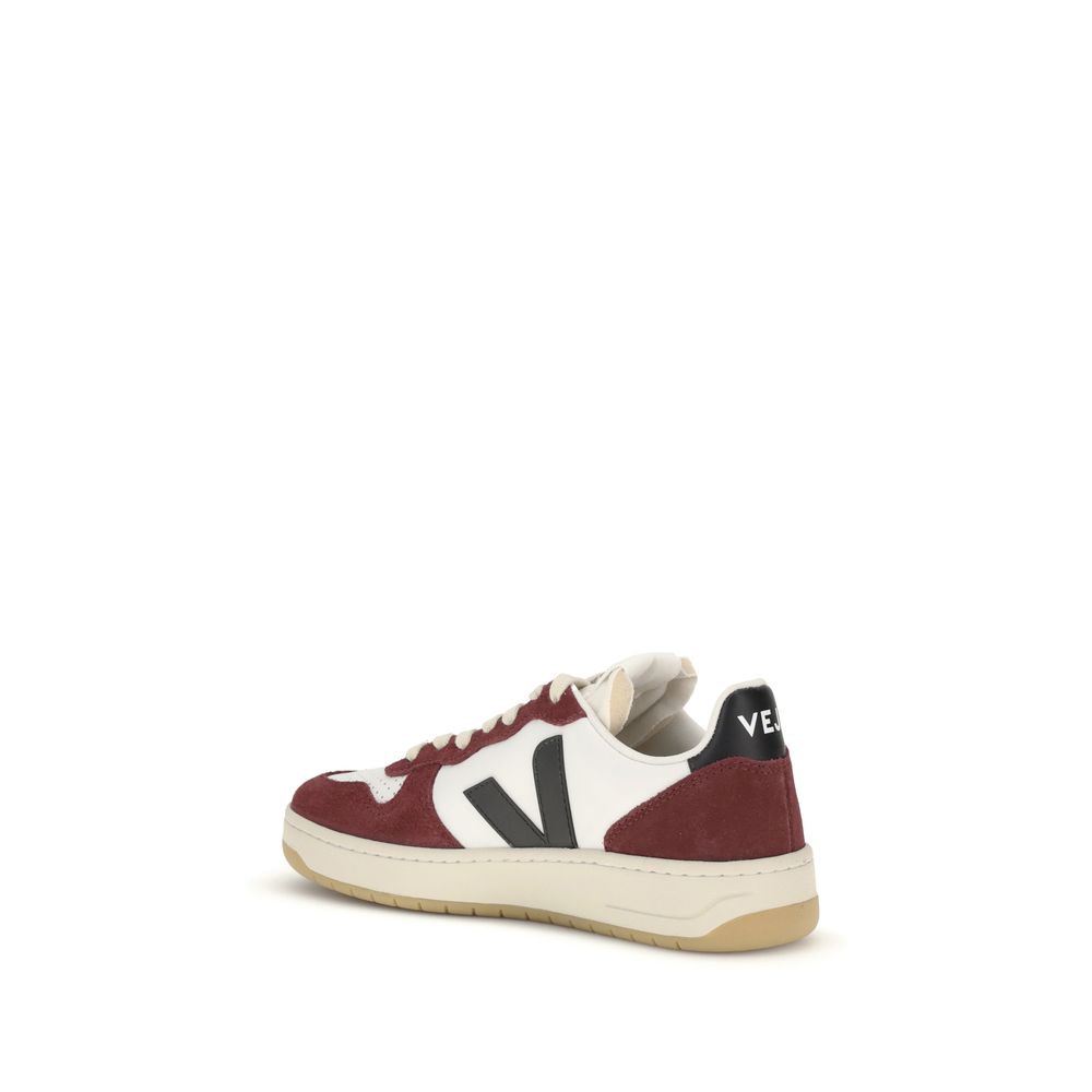 Veja Bunte Leder-Sneaker mit niedrigem Schaft