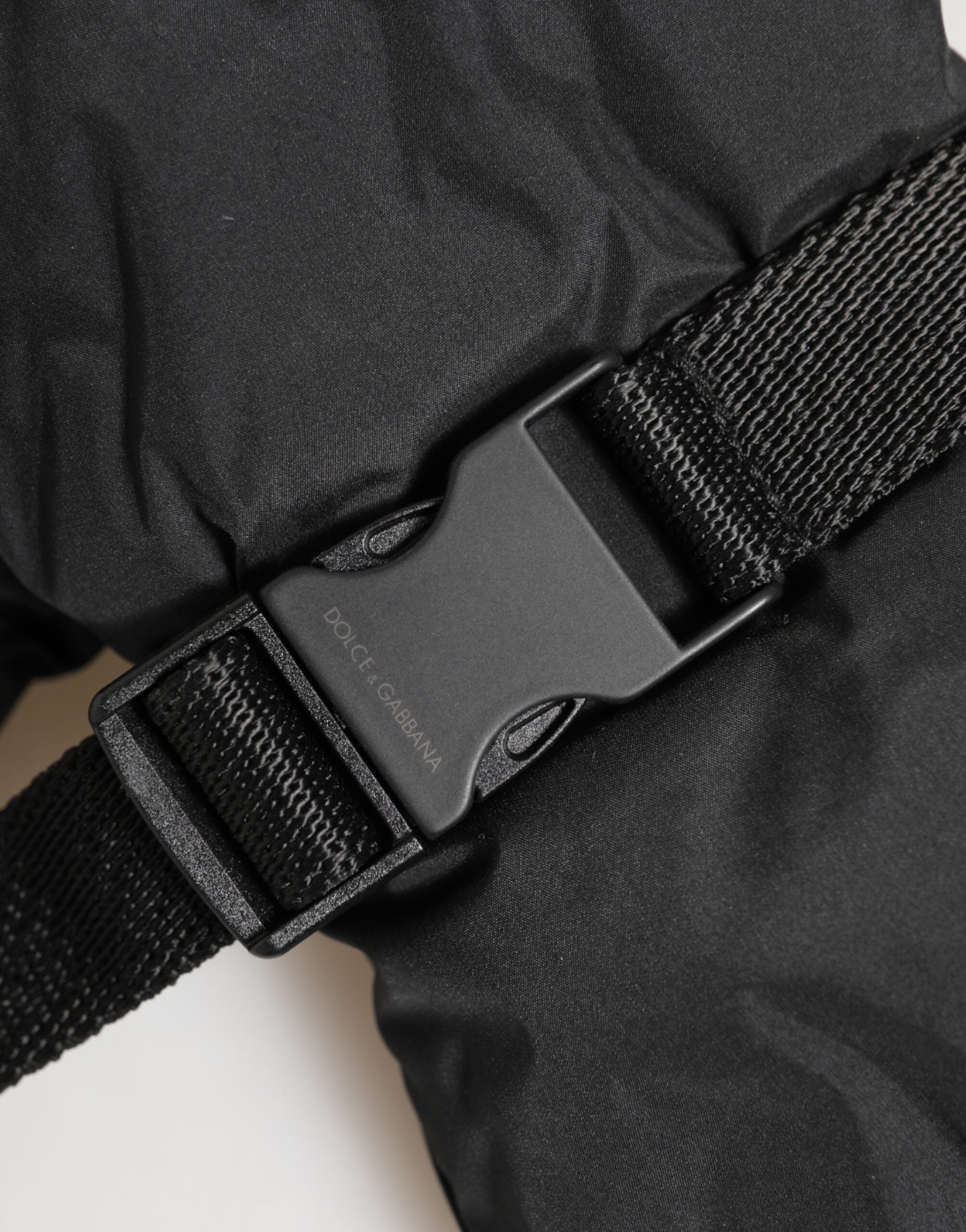 Dolce & Gabbana Schwarze Winddichte Skihandschuhe, Winter, Warm, Rutschfest