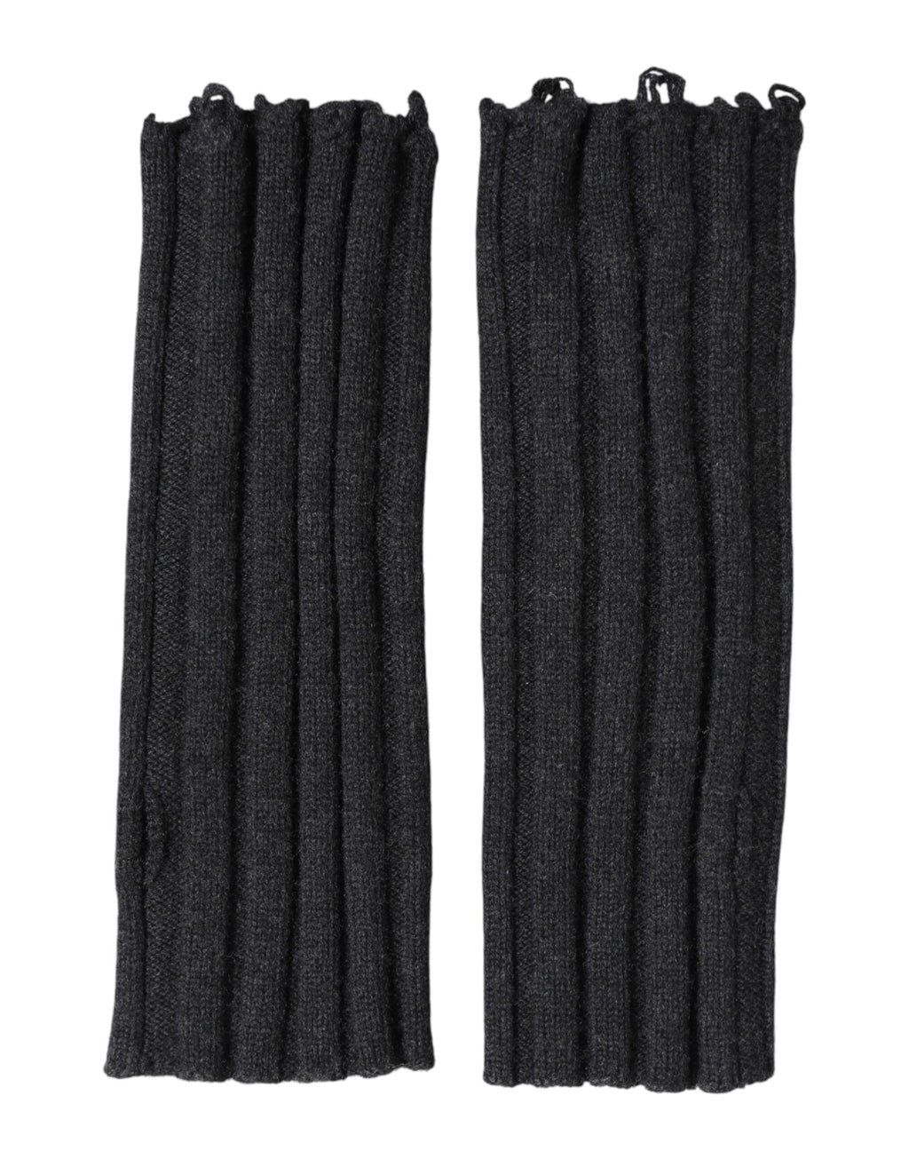 Dolce & Gabbana Schwarze Fingerhandschuhe aus reiner Wolle