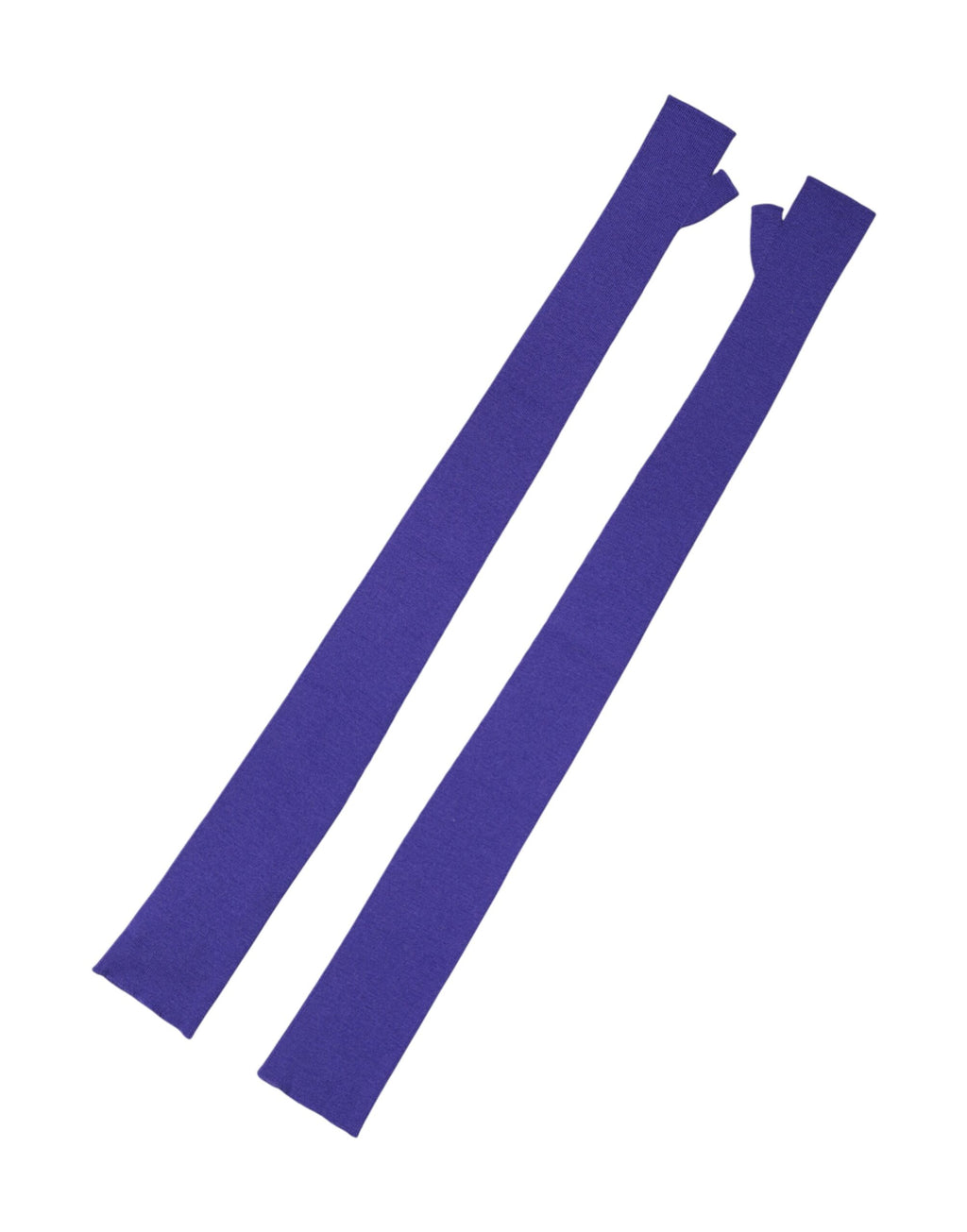 Dolce & Gabbana Violette Fingerlose Ellenbogenlange Handschuhe aus Wolle