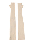 Dolce & Gabbana Beige Wollen Vingerloze Ellebooglange Dameshandschoenen