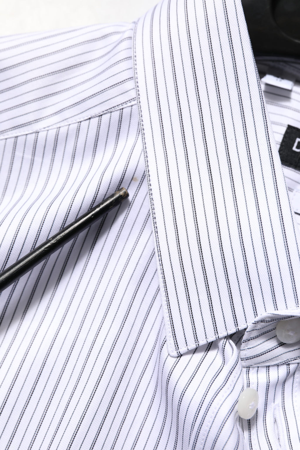 Dolce & Gabbana Baumwollhemd mit weißen Streifen für Herren, GOLD