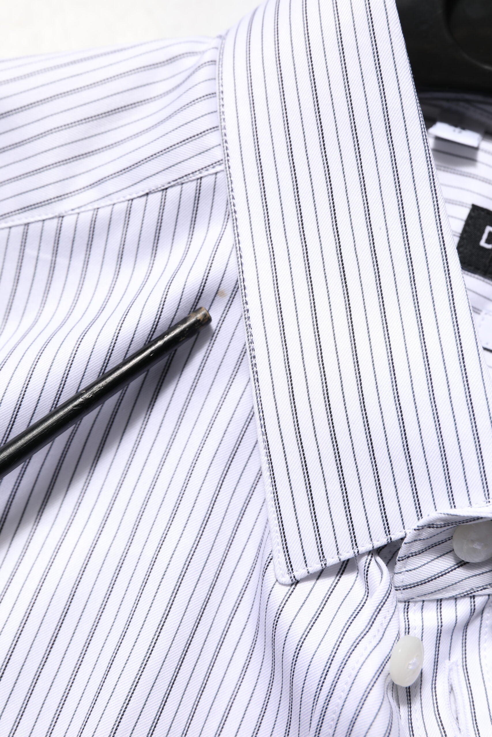 Dolce & Gabbana Baumwollhemd mit weißen Streifen für Herren, GOLD