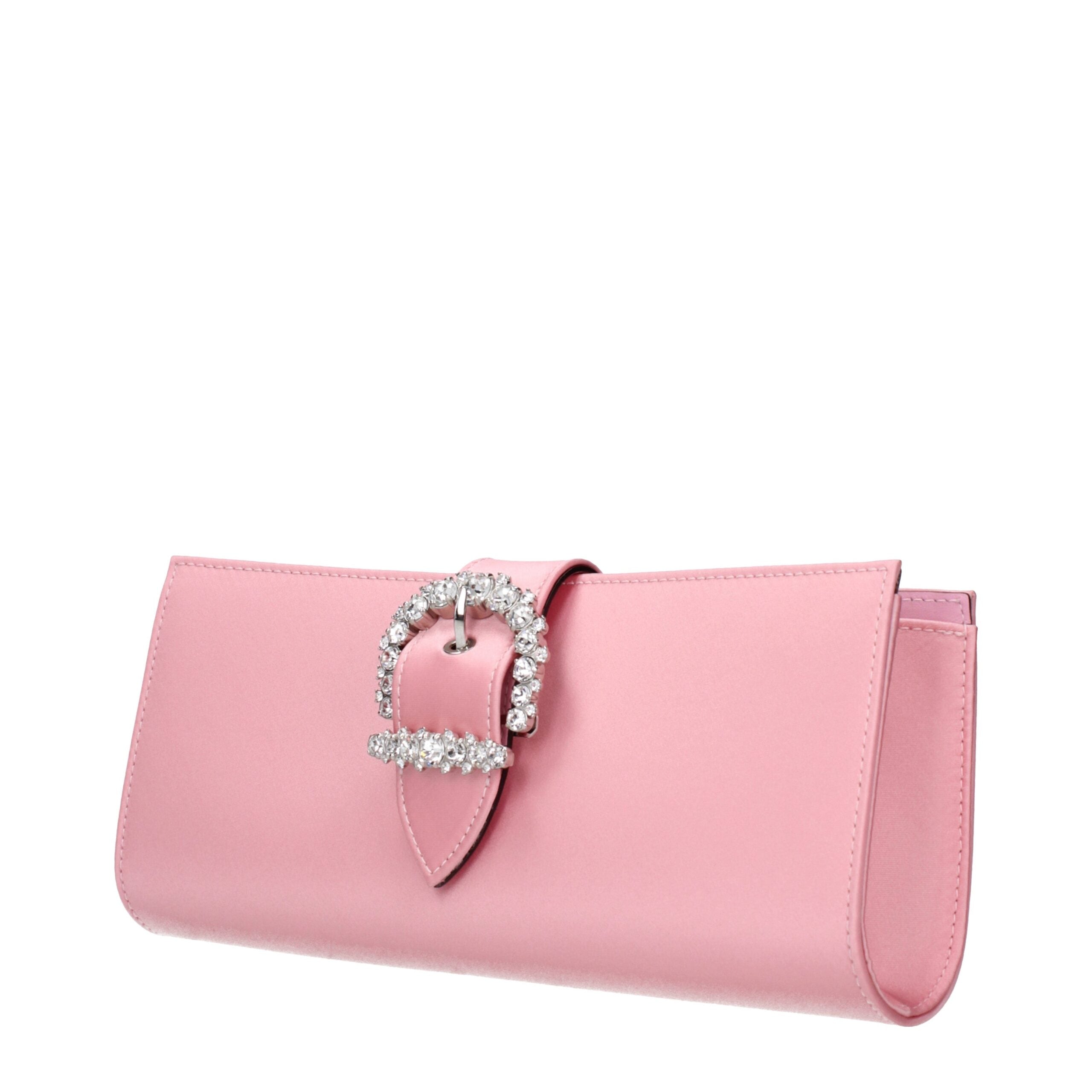 Jimmy Choo Pinke Satin-Clutch