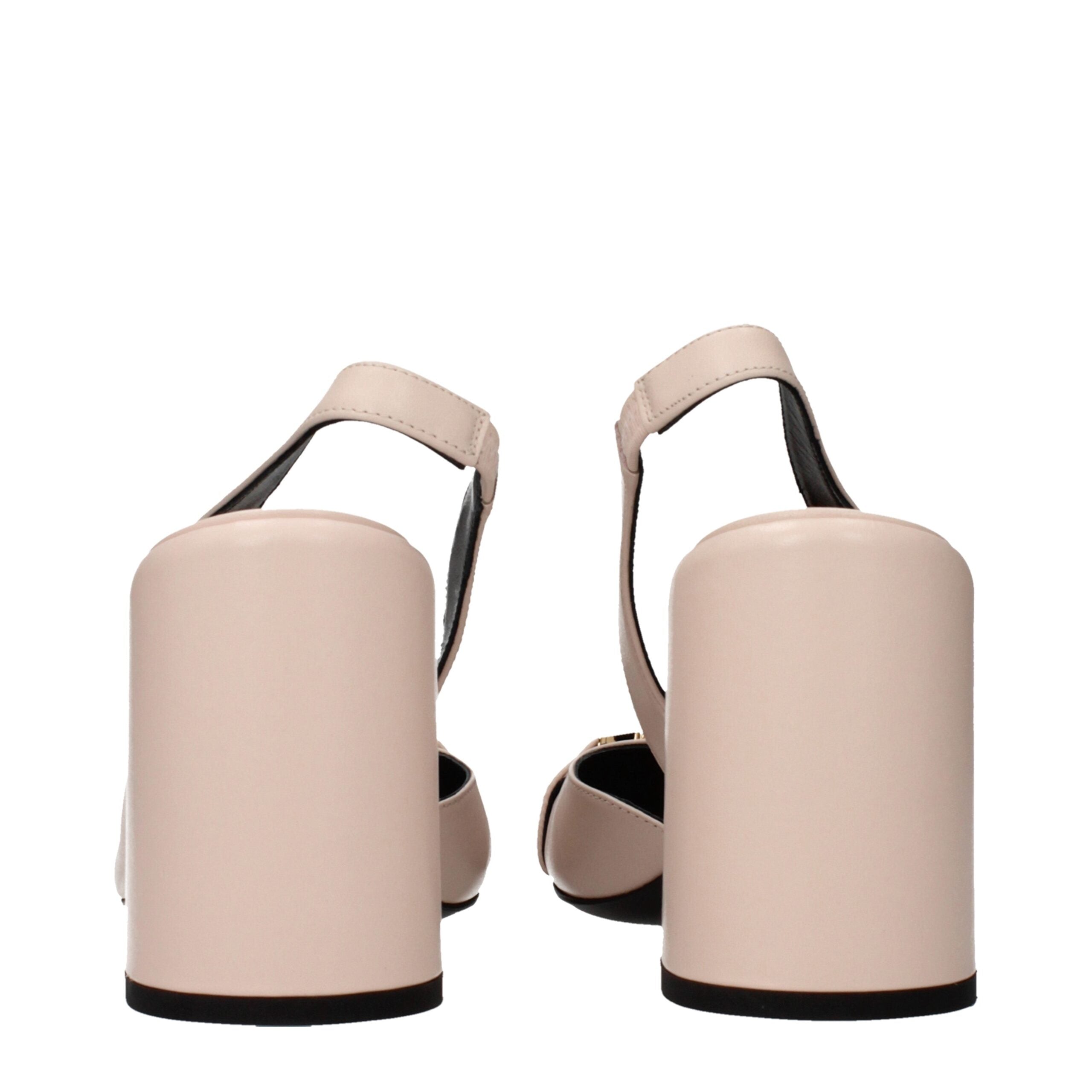 Versace Rosa Leder-High-Heel-Pumps