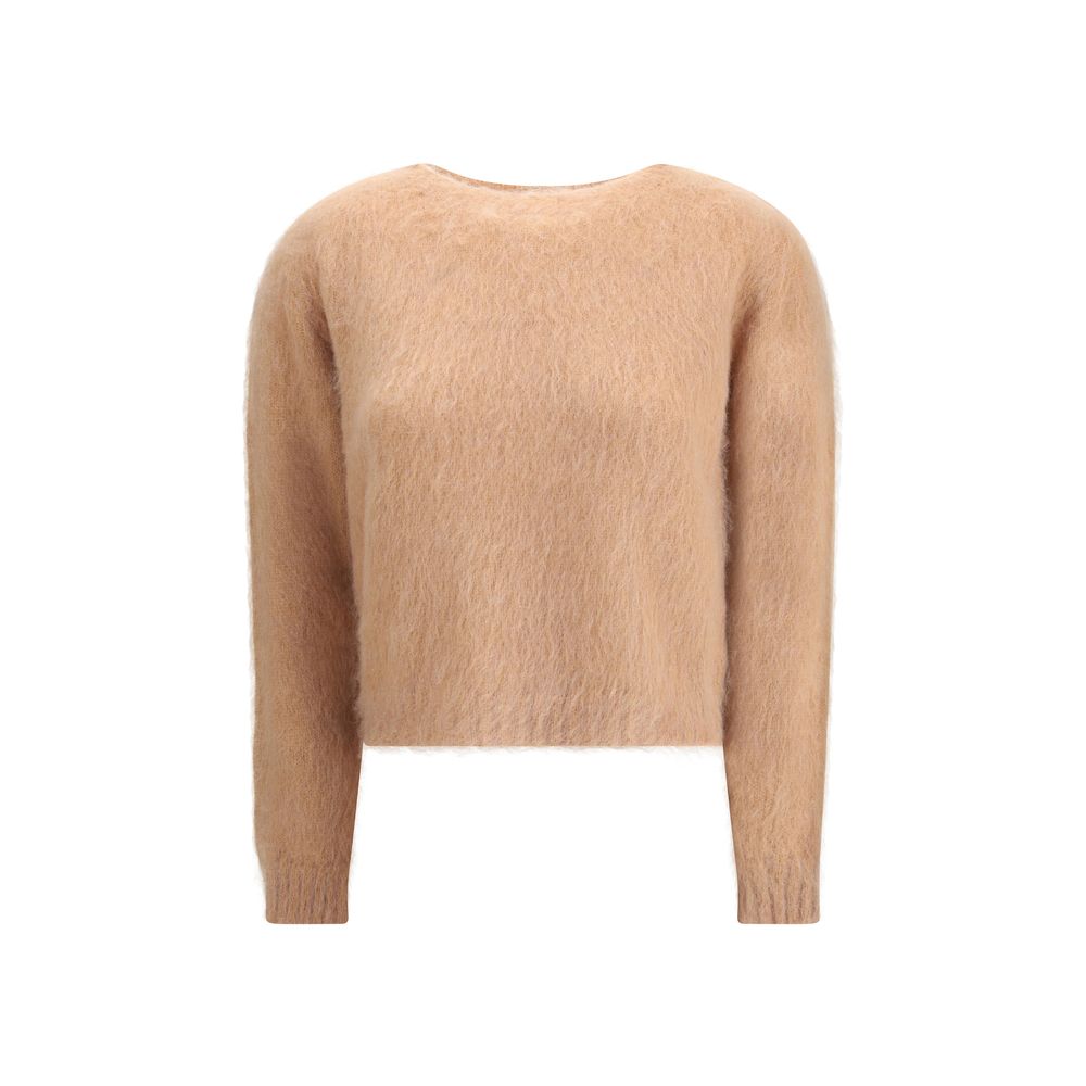 Max Mara Brauner Polyamid-Sweatshirt