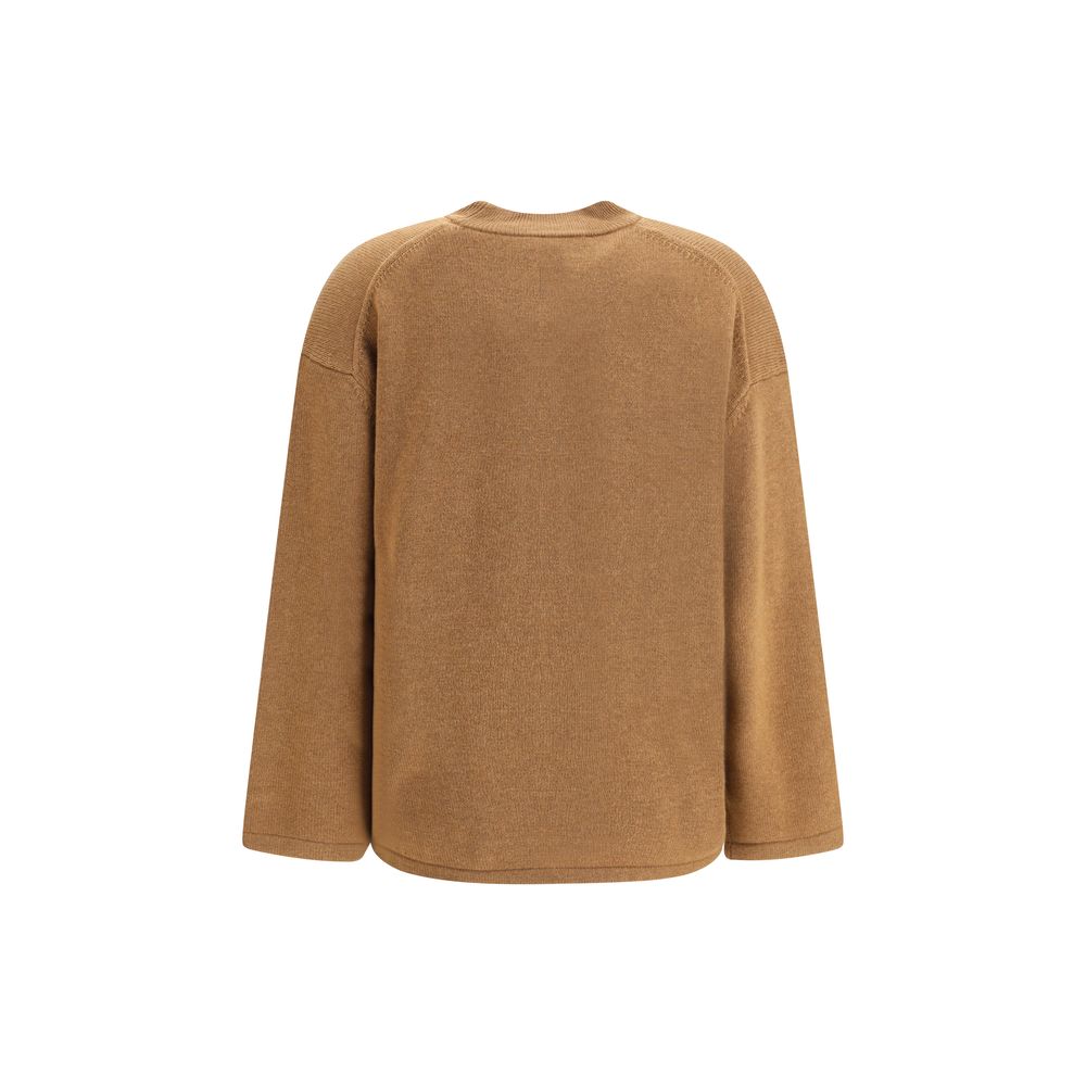 Max Mara Brauner Wollpullover