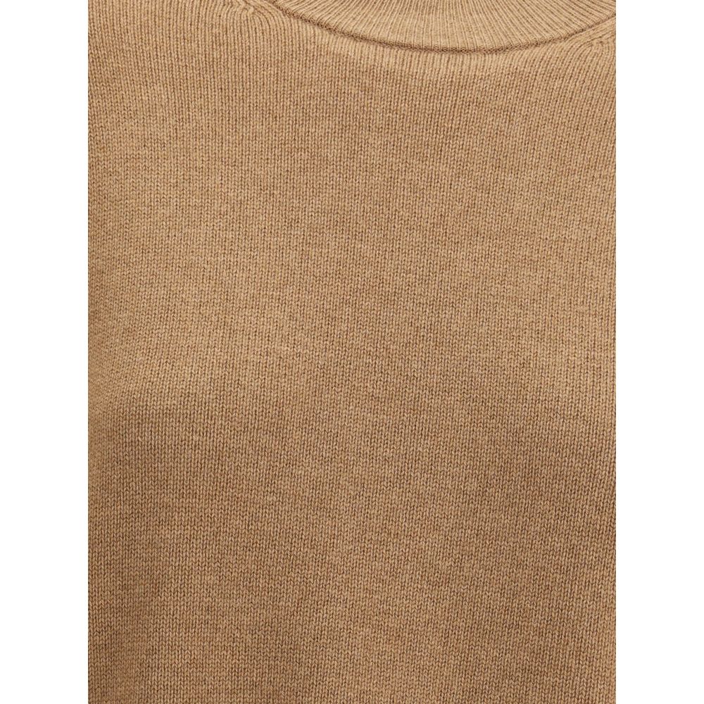 Max Mara Brauner Wollpullover