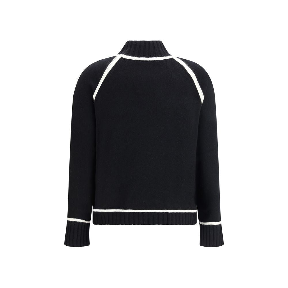 Max Mara Schwarzer Wollrollkragenpullover