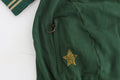 John Galliano grüner Stehkragen-Cardigan mit Reißverschluss, Sweatshirt, Pullover, Jacke
