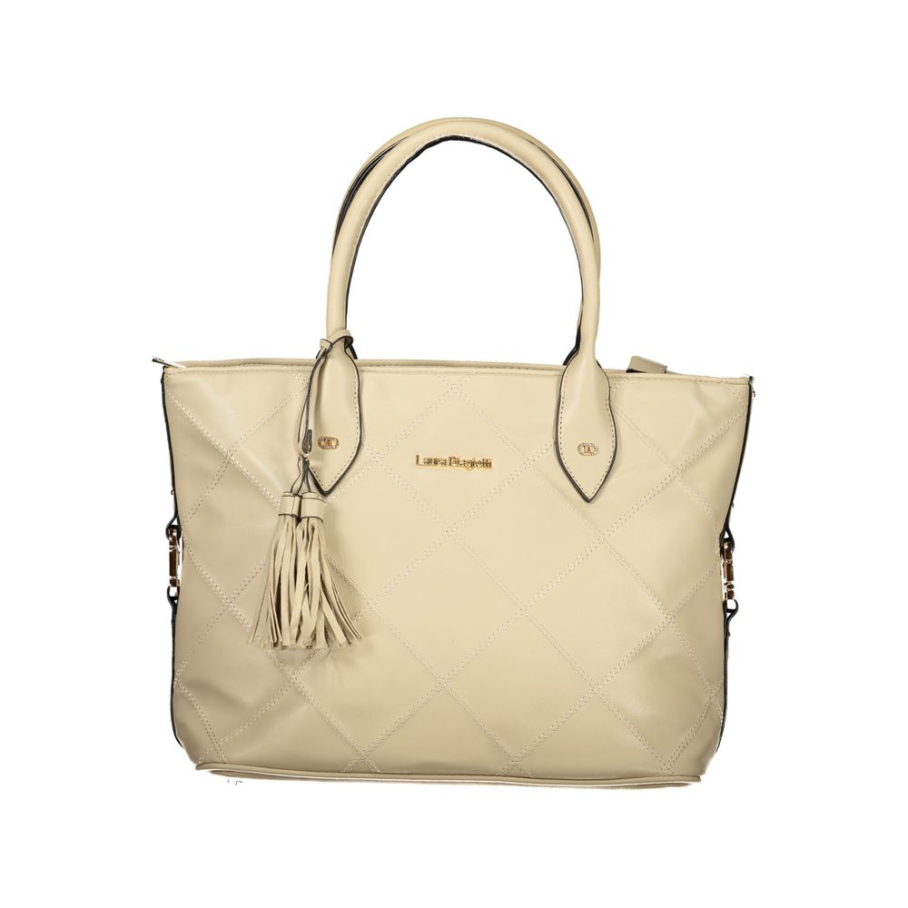 Laura Biagiotti Beige PVC-Handtasche für Damen