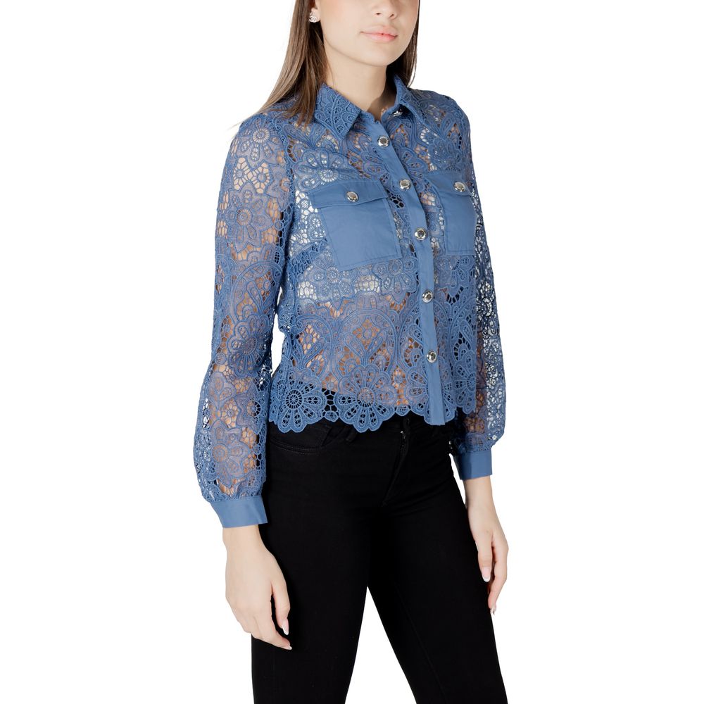 Morgan De Toi Blaue Polyester-Bluse