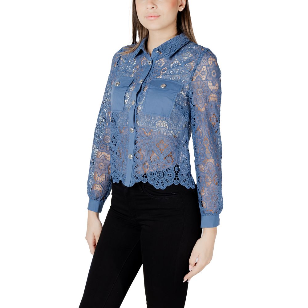 Morgan De Toi Blaue Polyester-Bluse