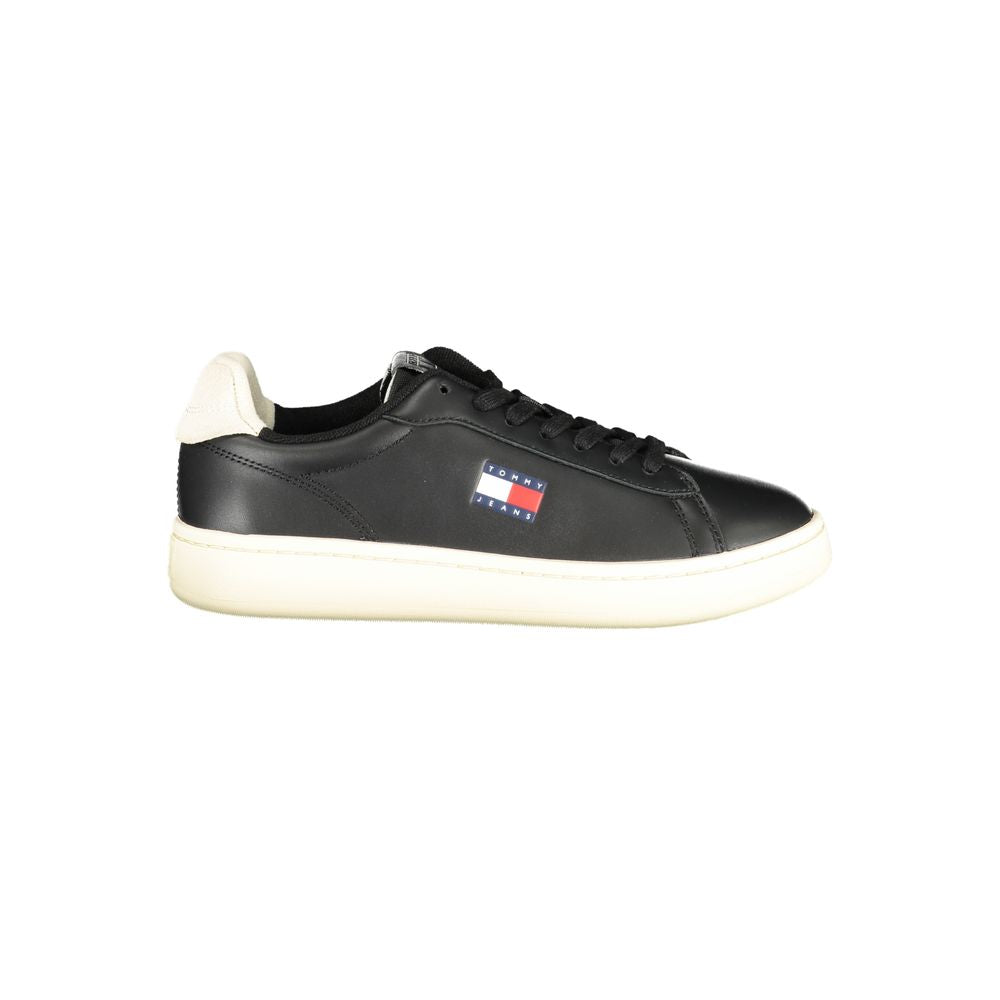Tommy Hilfiger Schwarzer Ledersneaker für Damen