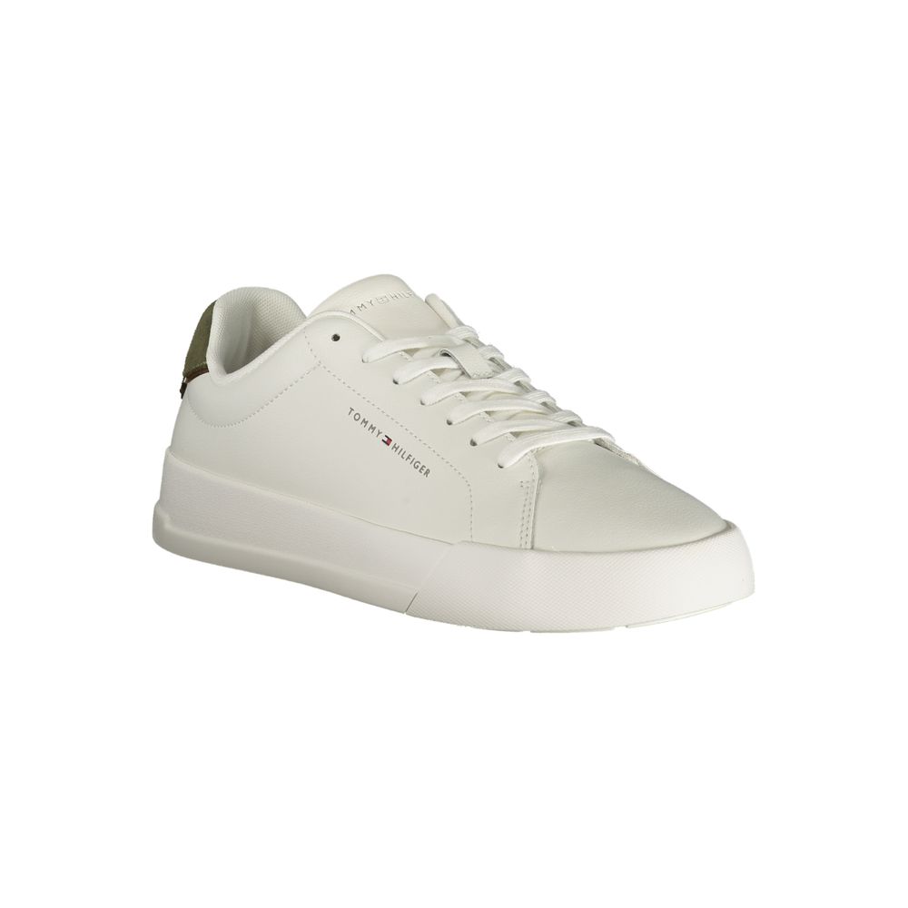 Tommy Hilfiger Weiße Herren-Leder-Sneaker
