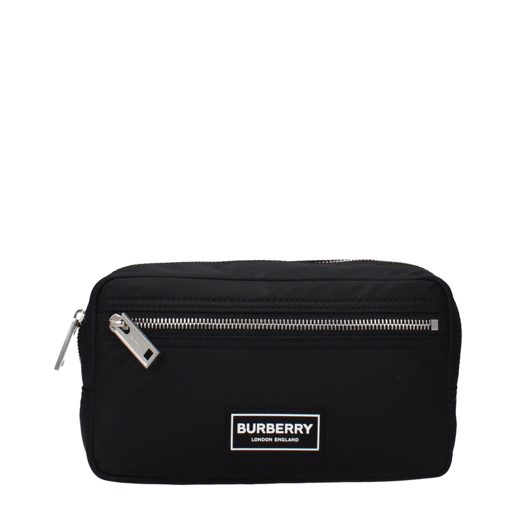 Burberry Schwarze Nylon-Clutch-Tasche